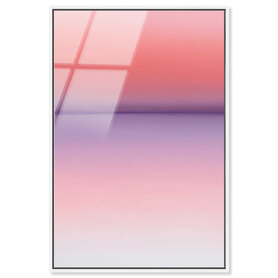 Peach Coastline II Acrylic Painting Print