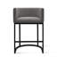Tabouret de comptoir rembourré avec structure en métal-1796616627