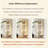 56.1"H Vintage Corner Cabinet, Freestanding Storage Shelf with Floral Art Print, Corner Organizer for Living Room & Bedroom