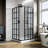 36 W 72 H Framed Square Reversible Shower Enclosure