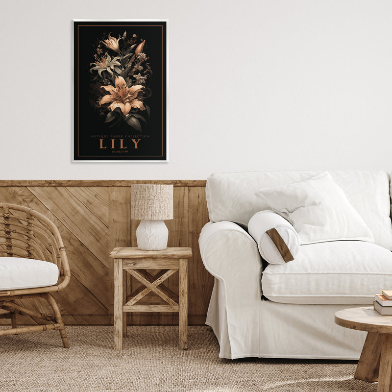 Plaque murale antique avec lumière lis, design par Chris Giampietro, 19" H x 13" W