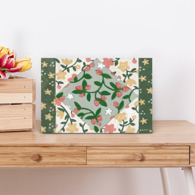 Art mural floral matelassé Floral II