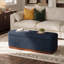 Banc de rangement rembourrÃ© moderne en bouclÃ© de 117 cm avec base en bois massif et compartiment dissimulÃ©-138063805