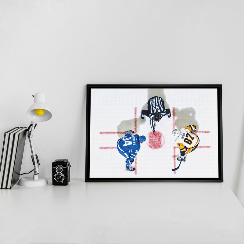 Toile suspendue 20 x 29 Sidney Crosby & Auston Matthews