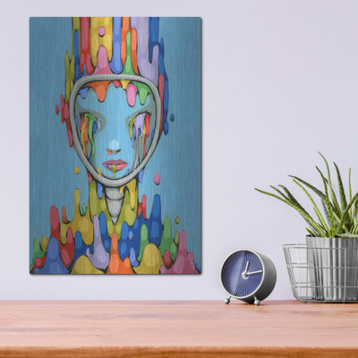 «Luxe Spectrum In Retrograde» par Ric Stultz, art mural en métal de luxe