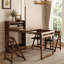 Table de salle à manger murale pliante Murphy avec étagère de rangement intégrée pour un gain de place et une grande polyvalence dans les petits appartements