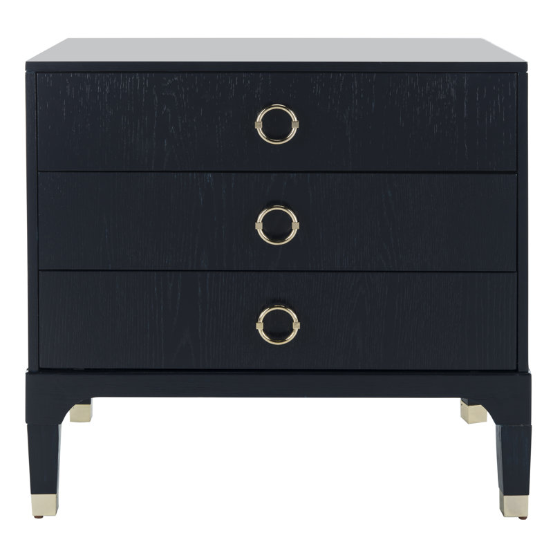 Longhin 30'' W Nightstand, Navy