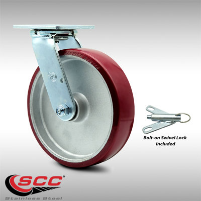 Poly on Aluminum Caster