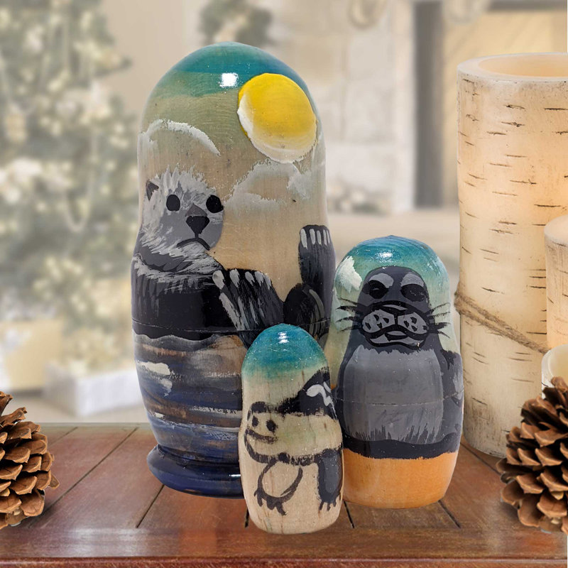 Ensemble de poupées gigognes 3 pièces Matreshka