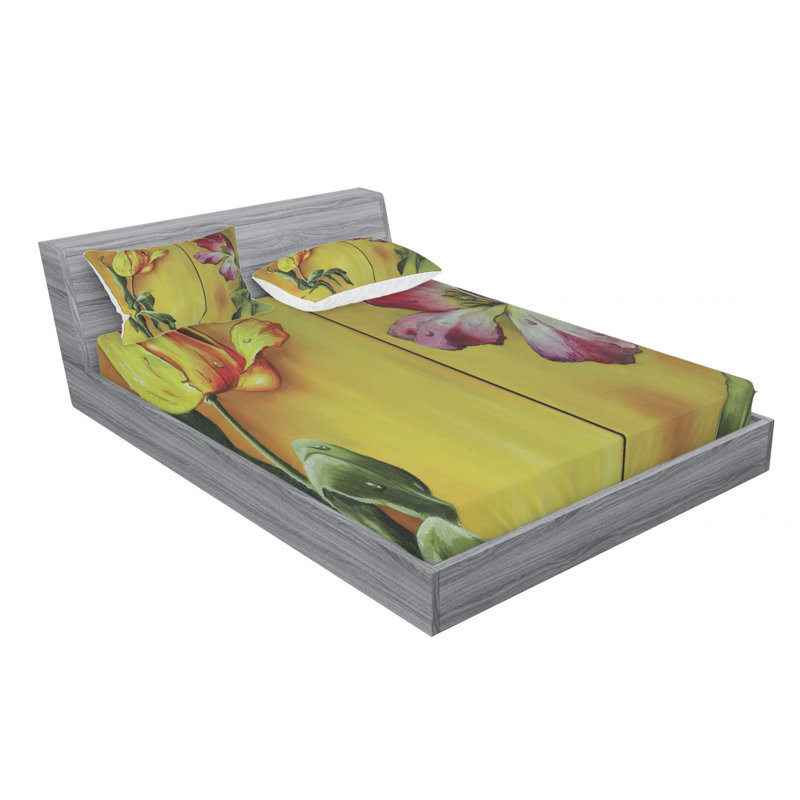 Microfiber Sheet Set, Full Sheet Set with Fitted Sheet