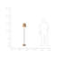150cm Matte Traditional Floor Lamp