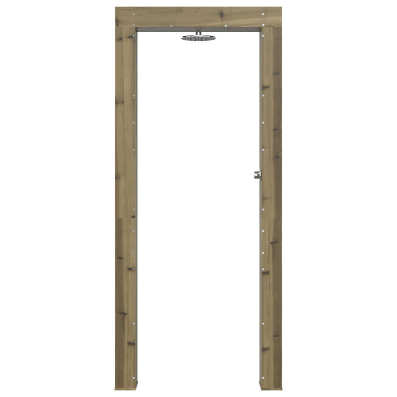 Outdoor Shower and Footwash Spout, Green Oak