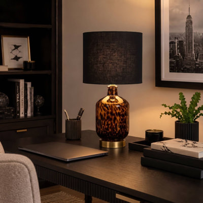 Glass and Iron Desk