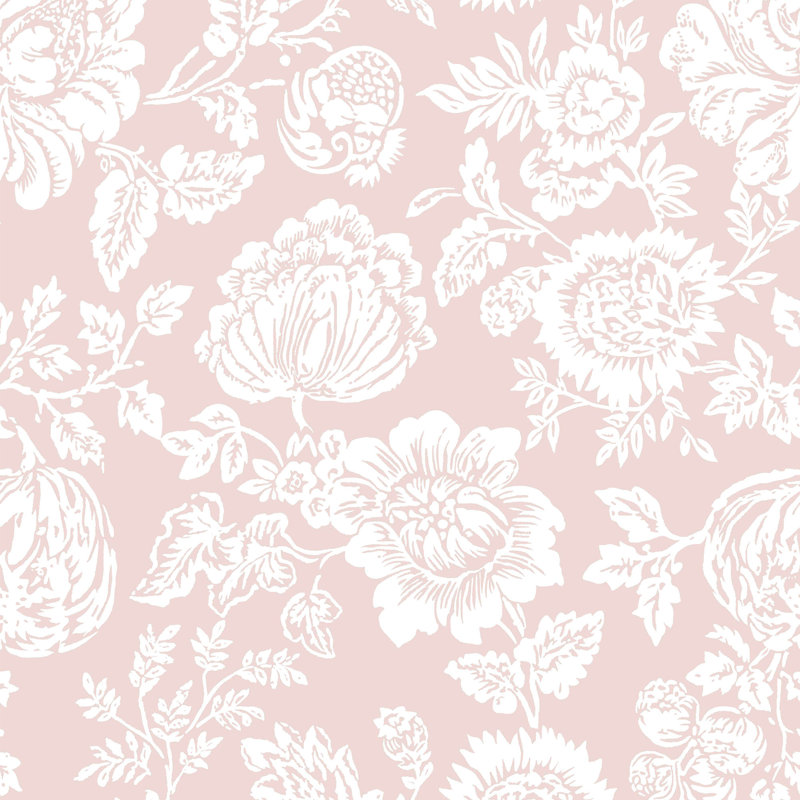  Papier peint bleu Arthur Stipple, Rose