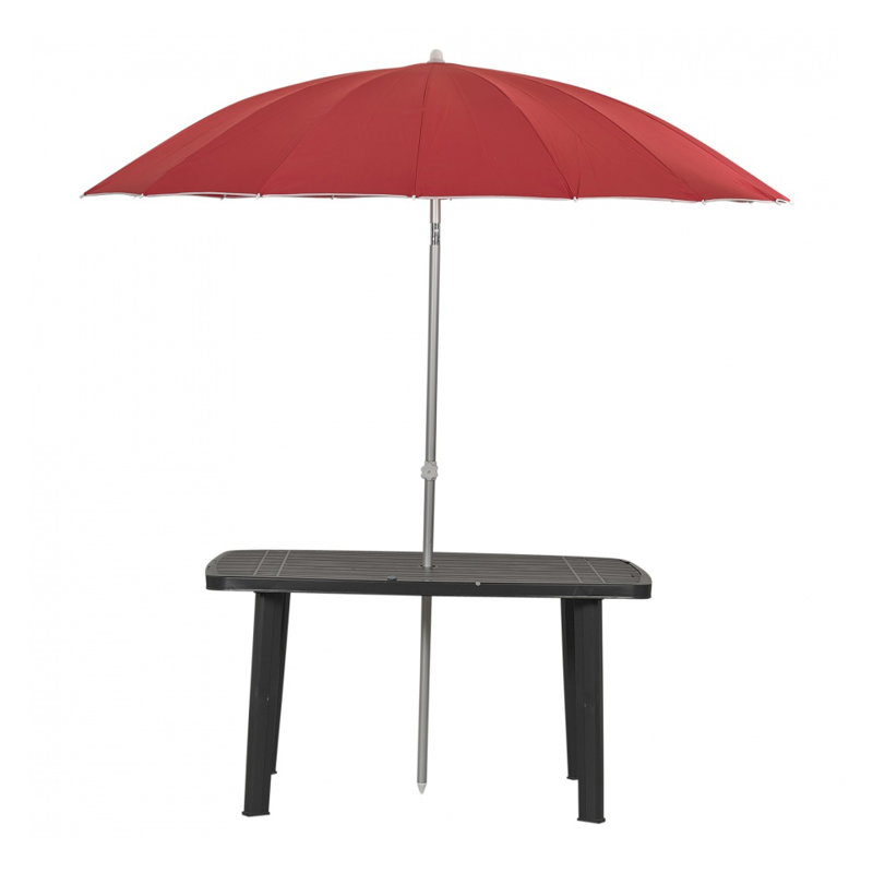 Ajeta 220cm Market Parasol, Red
