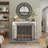 Venturi Metal Foldable Mesh Netting 3 Panel Geometric Fireplace Screen with Chevron Pattern-1662834634