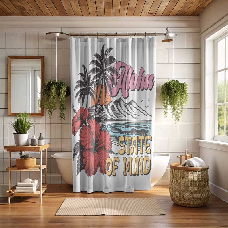 Girons Shower Curtain, 74"H x 71"W