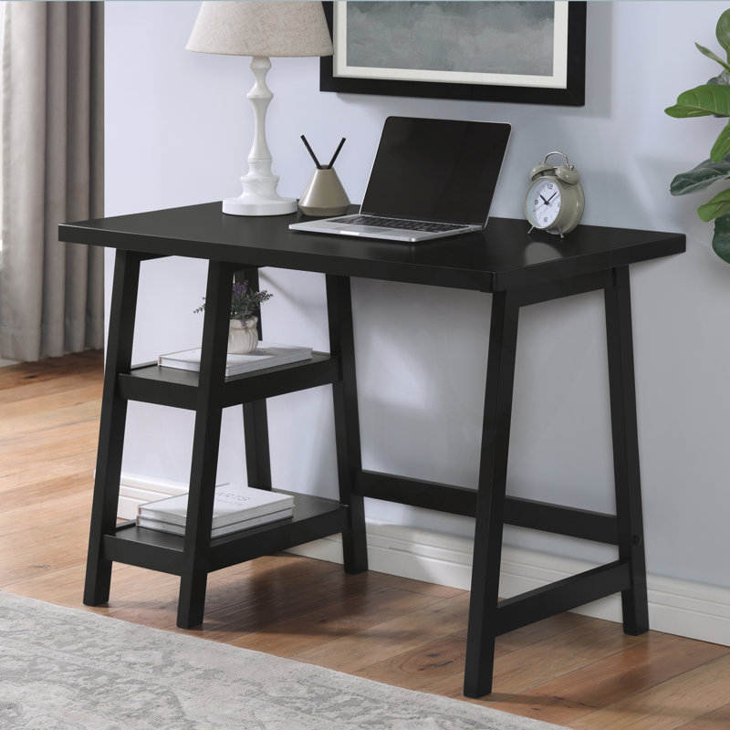 Bureau d'écriture avec rangement Redina, Noir