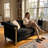 Velvet Chesterfield Sofa (Black)
