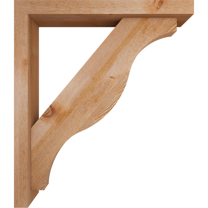 Support Funston Block avec support décalé, 30 x 26, Cèdre rouge occidental de l 4 po (scié brut)