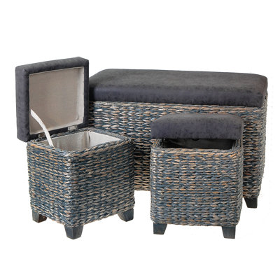Wachter Faux Leather Ottoman