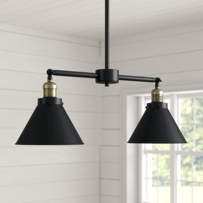 Luminaire suspendu pour îlot de cuisine 2 lumières Paylor