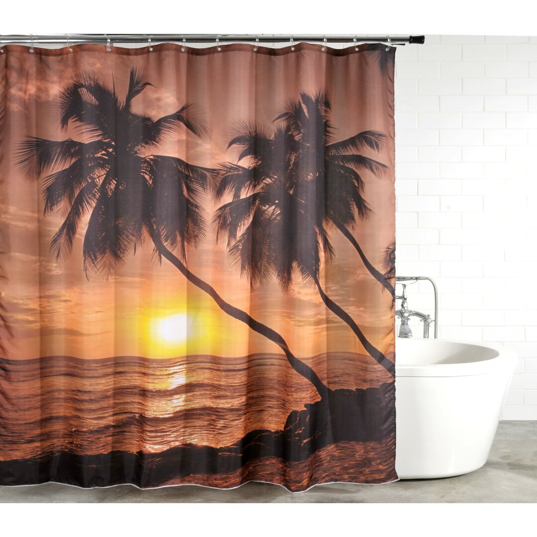 Summer Polyester Shower Curtain 