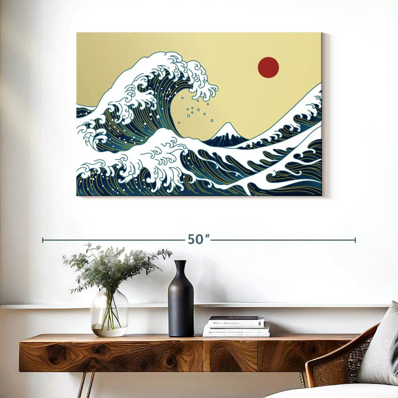 Gillard Great Wave Off Kanagawa, H 26 po x l 39 po