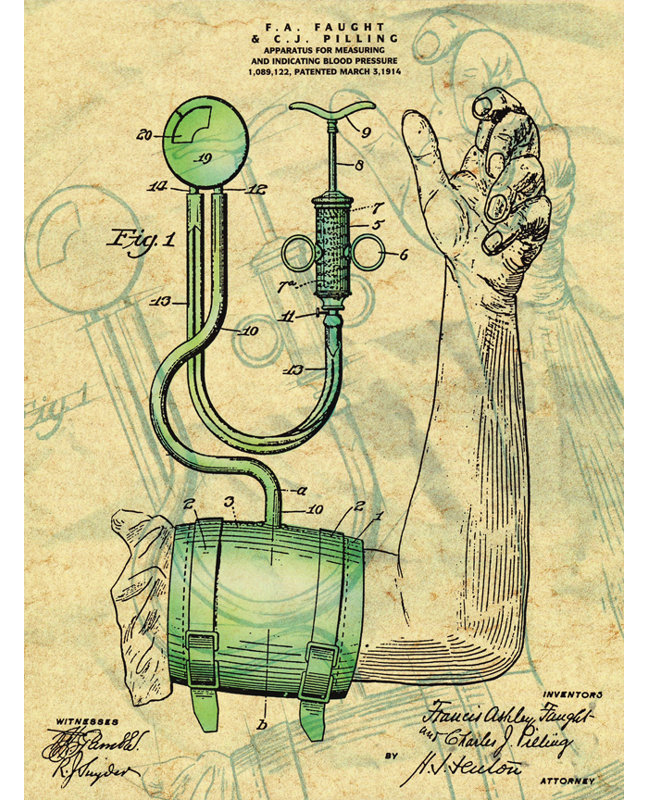 Publicité rétro sur toile tendue, «Vintage 1914, H 16 po x l 12 po x P 1,5 po