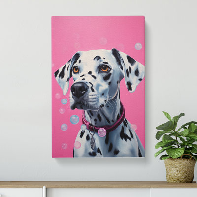 Dalmation Bubble Gum - Wrapped Canvas