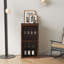 armoire à vin modulaire avec tablettes de rangement et huche pour salle à manger