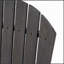 Chaises de salle à manger d'extérieur résistantes aux intempéries en bois d'acacia Adirondack (ensemble de 2), finition, siège durable et confortable pour patio et jardin-720012979