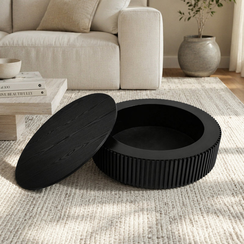 Table basse 31,5 po, Noir