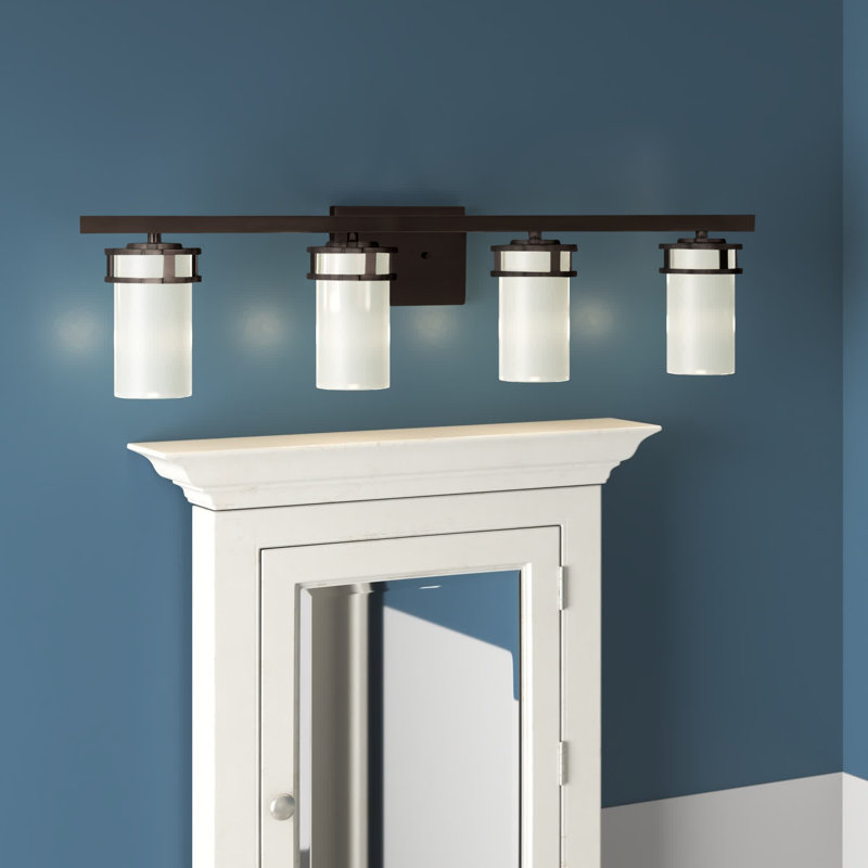 Robie 4 - Light Dimmable Vanity Light, Bronze, No, No