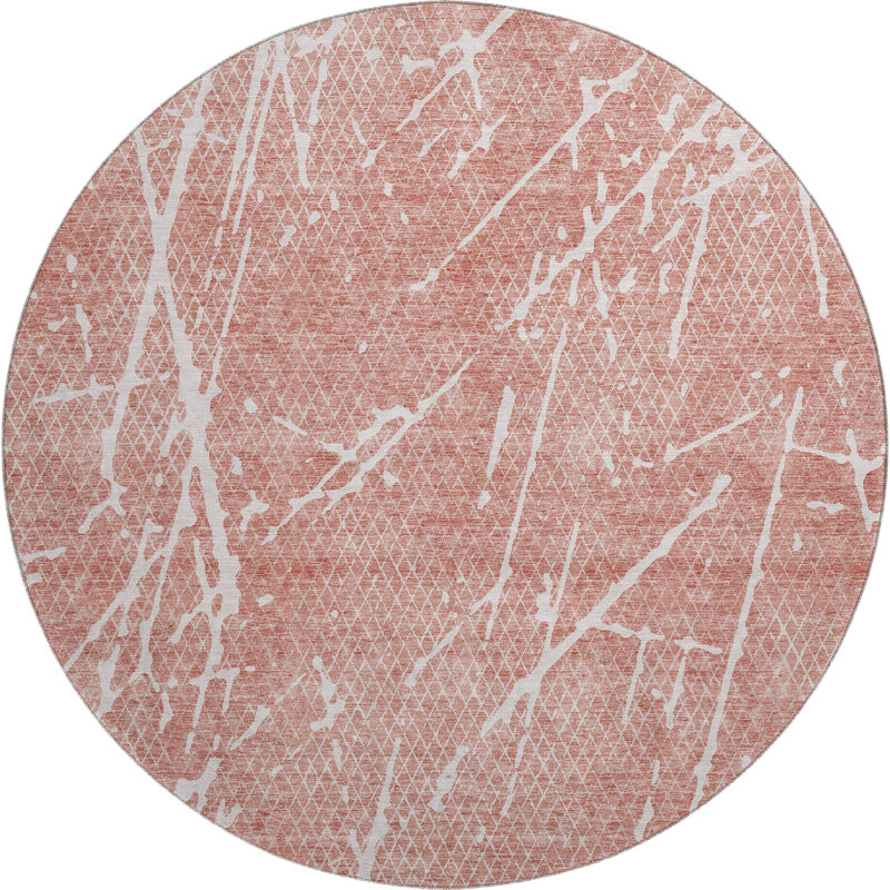 Premium Machine Washable Cerrito Blush Rug, Round 8'