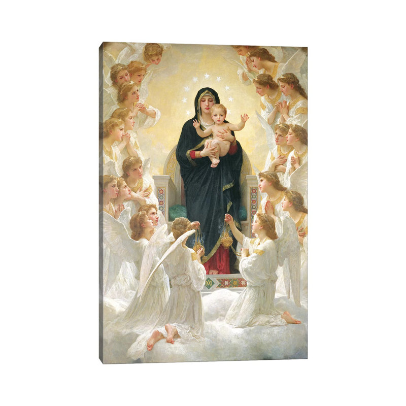La Vierge avec les anges, 1900 - Giclée sur toile tendue avec châssis