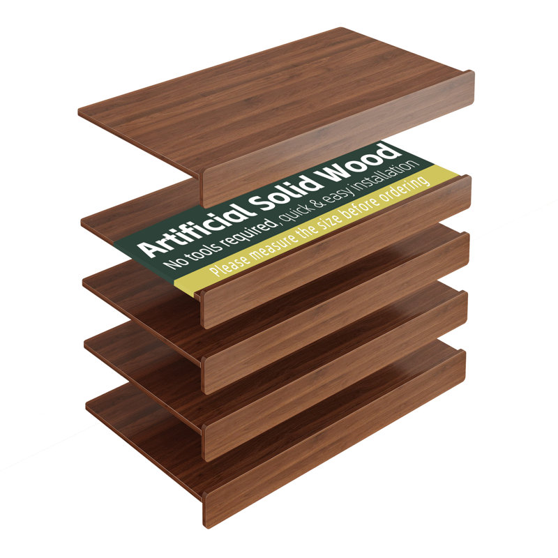 Ensemble de housse pour tablette en fil de bois, Noyer