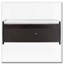 Banc de rangement avec 3 portes en forme de volet, coussin amovible-1391097047