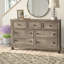 Commode 1 pièce classique avec 7 tiroirs et plateau à bijoux
