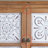 Brown+White Solid Wood+Iron Sideboard
