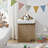 Collapsible Folding Corduroy Kids Plush Laundry Hamper Toy Storage - Brown/White Dog