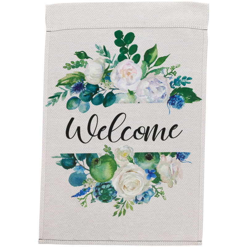Drapeau de jardin en polyester double face H 18 po x l 12,5 po