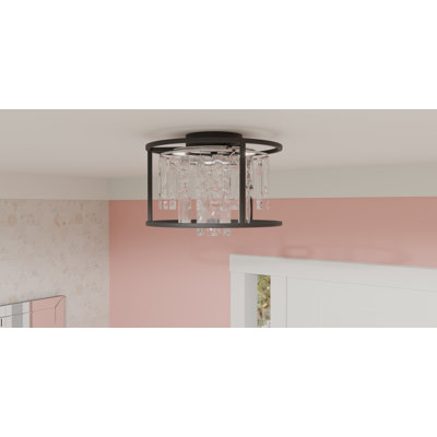 Amberlee Glass LED Flush Mount
