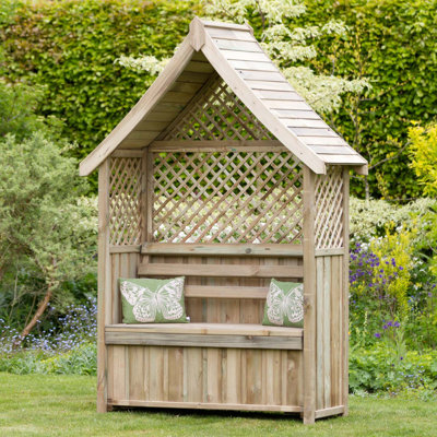 Solid Wood Outdoor Bench