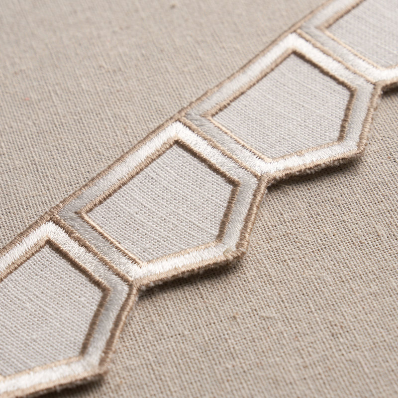 Schumacher x David Kaihoi Honeycomb Trim, Ivory