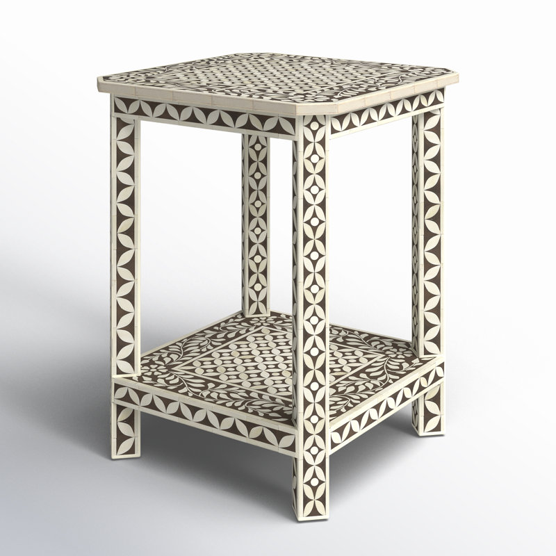 Amelia Bone Inlay Side Table