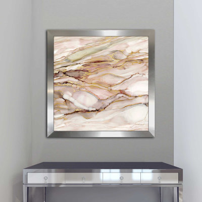 « gracieuse marble i », reproduction de peinture à l’acrylique encadrée