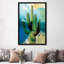 «Cactus Abstract» par Sisa Jasper, reproduction sur toile tendue-20831381-73150668-73150669