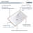 18.3" X 13" Undermount Bathroom Sink White Ceramic Rectangular Bathroom Sink Modern Vanity Sink With Overflow