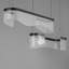 Luminaire suspendu linéaire à 2 lumières pour îlot de cuisine Garsh